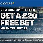 coral bet £1 get £30